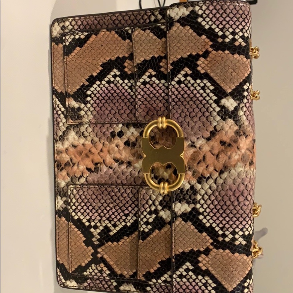 Tory Burch snakeskin handbag